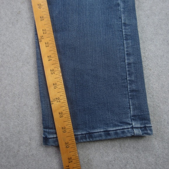 Prana Jeans Womens 0/25 Blue Flannel Lined Straight Leg Outdoor - Picture 16 of 16